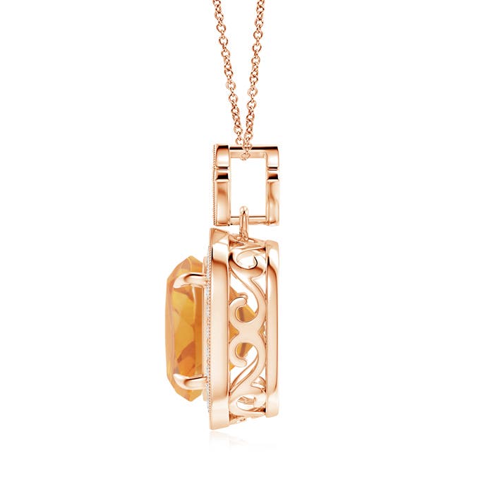 A - Citrine / 3.72 CT / 14 KT Rose Gold