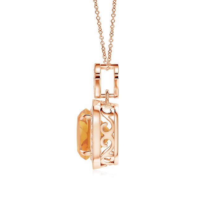 A - Citrine / 2.08 CT / 14 KT Rose Gold