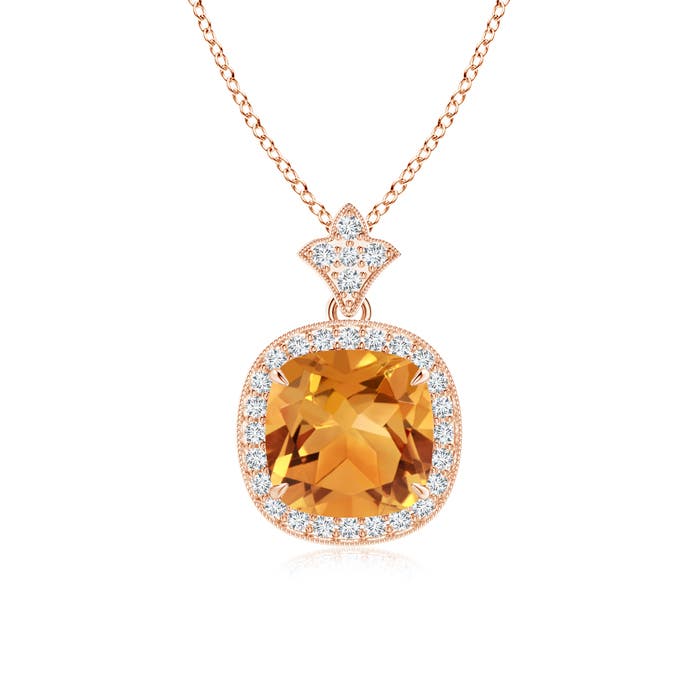 AA - Citrine / 2.08 CT / 14 KT Rose Gold