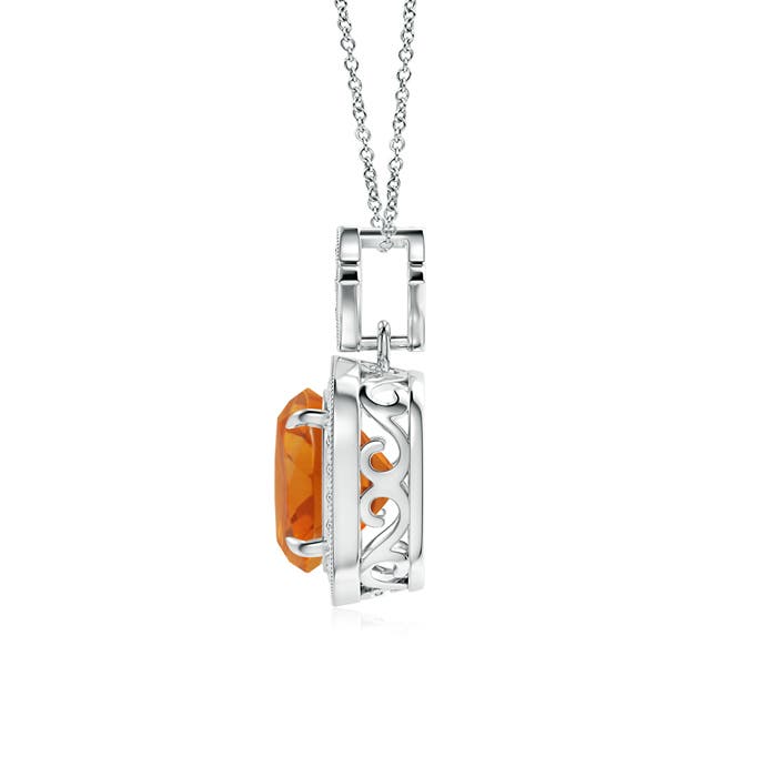 AAA - Citrine / 2.08 CT / 14 KT White Gold