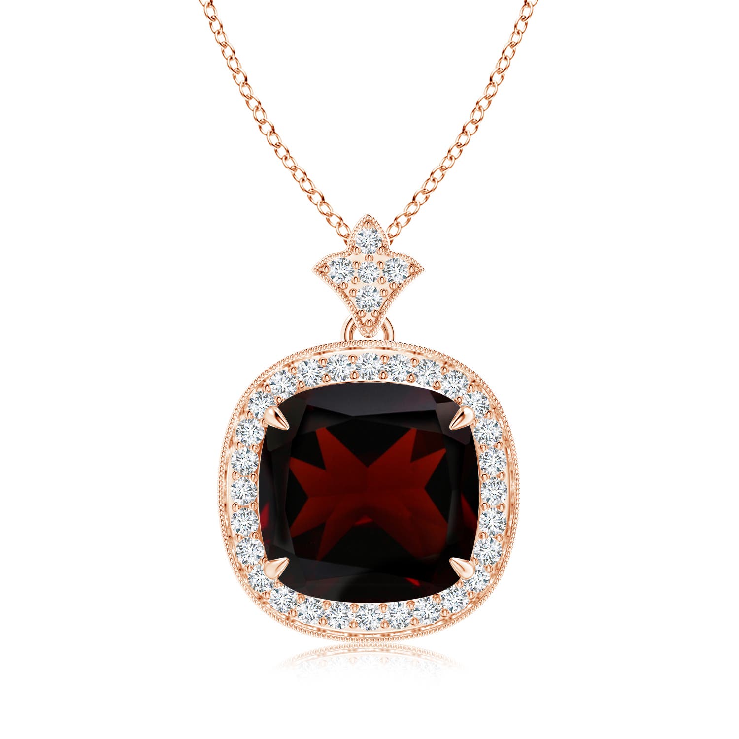 A - Garnet / 4.47 CT / 14 KT Rose Gold