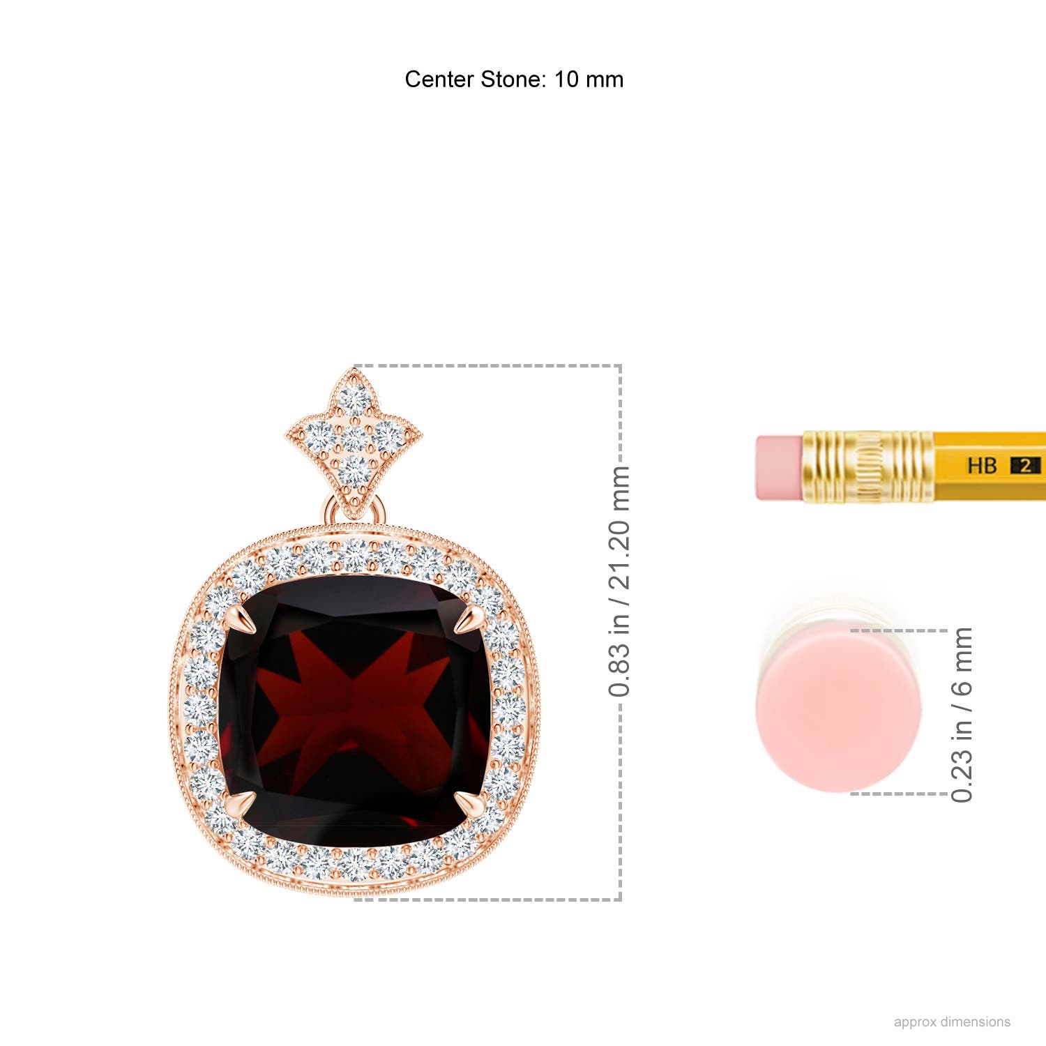 A - Garnet / 4.47 CT / 14 KT Rose Gold