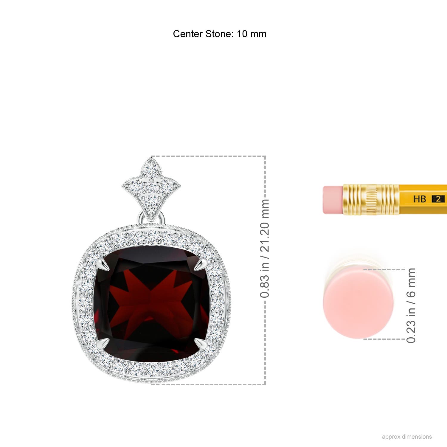 A - Garnet / 4.47 CT / 14 KT White Gold