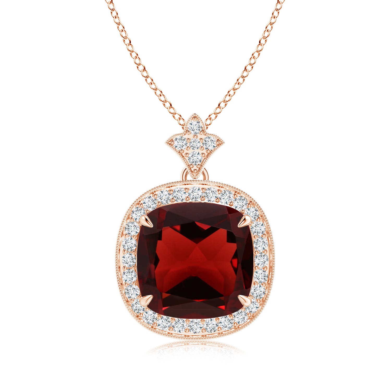 AAA - Garnet / 4.47 CT / 14 KT Rose Gold