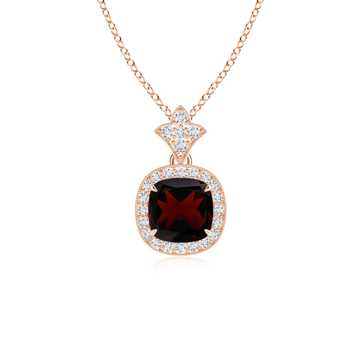 A - Garnet / 1.38 CT / 14 KT Rose Gold