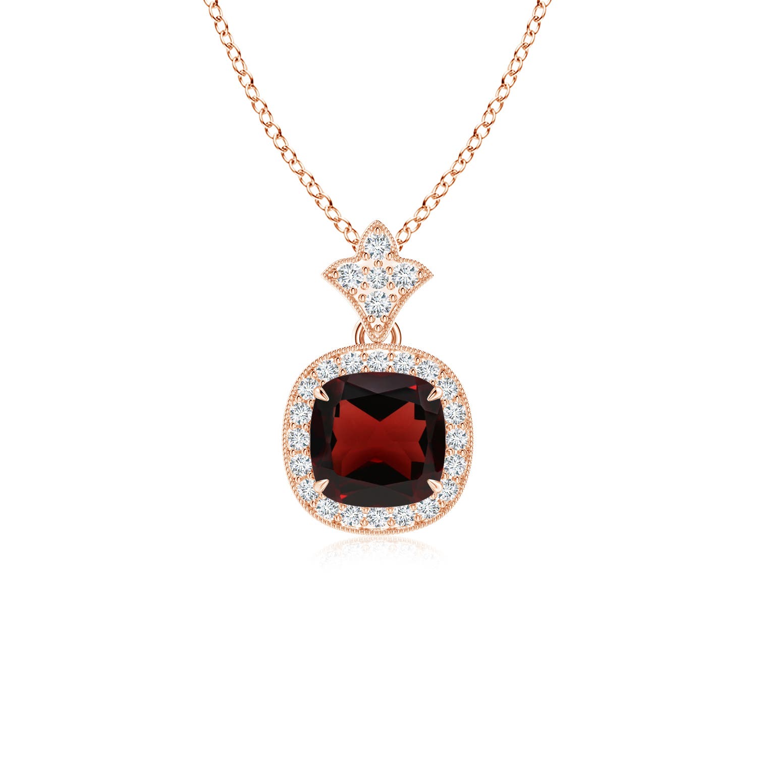 AA - Garnet / 1.38 CT / 14 KT Rose Gold