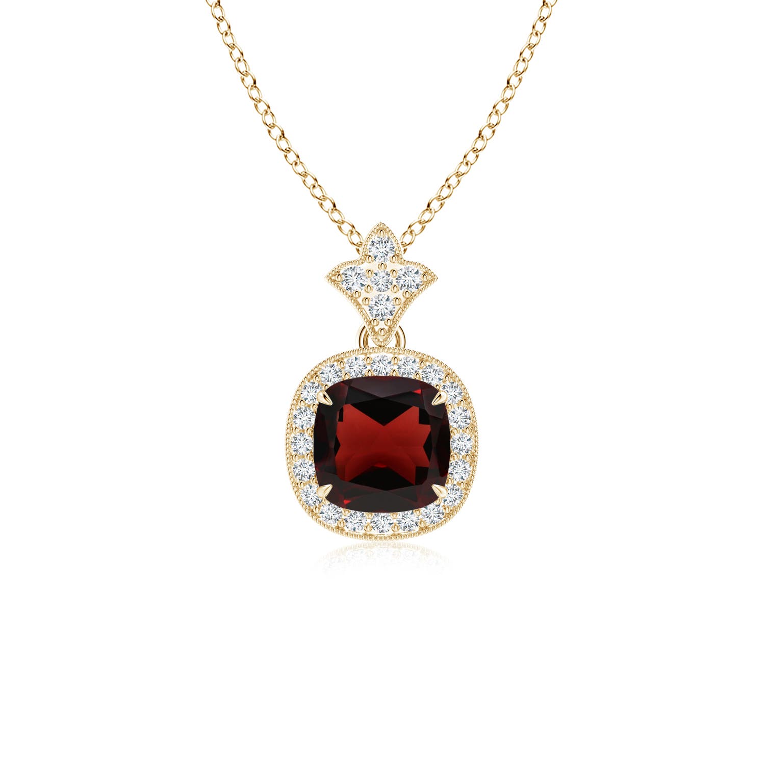 AA - Garnet / 1.38 CT / 14 KT Yellow Gold