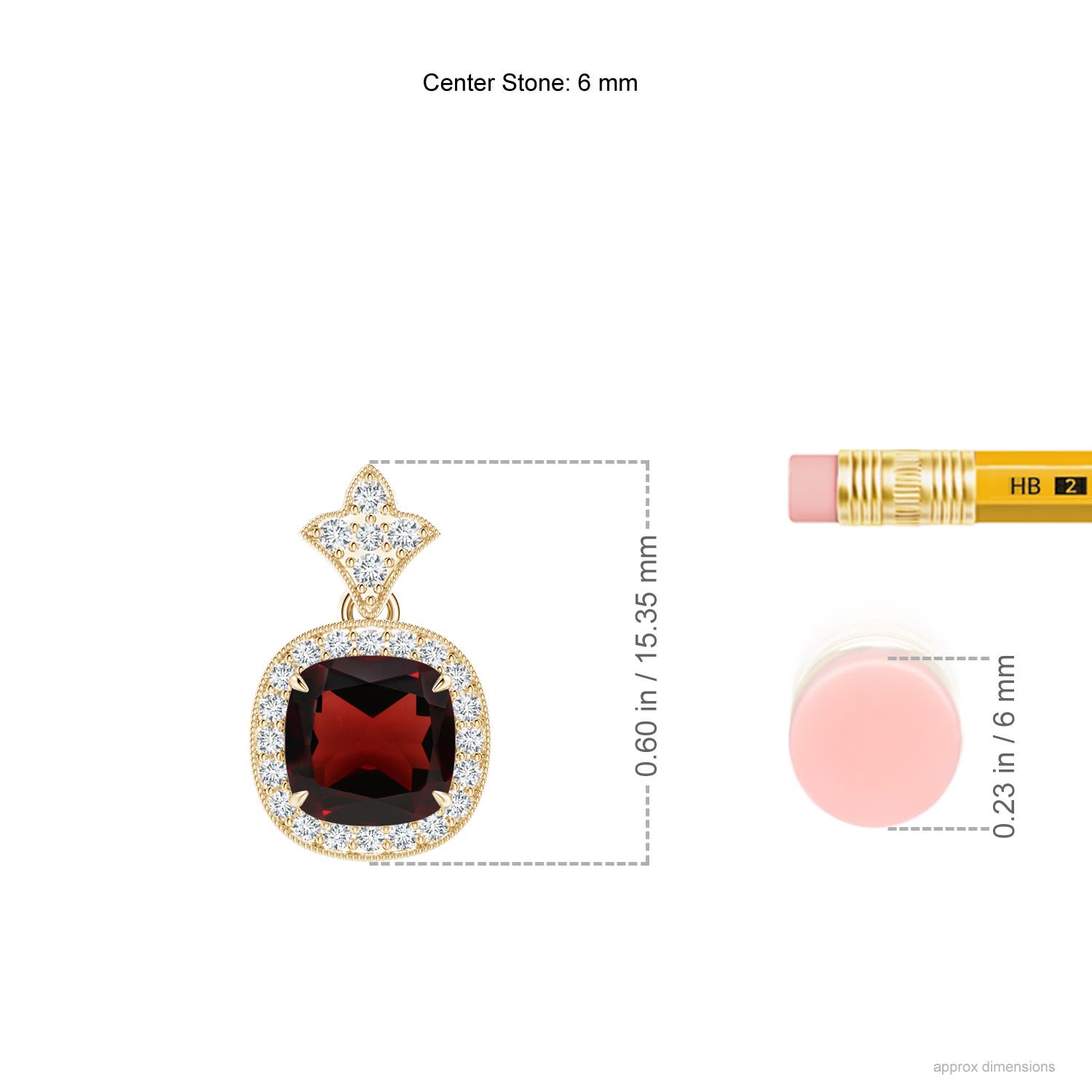 AA - Garnet / 1.38 CT / 14 KT Yellow Gold