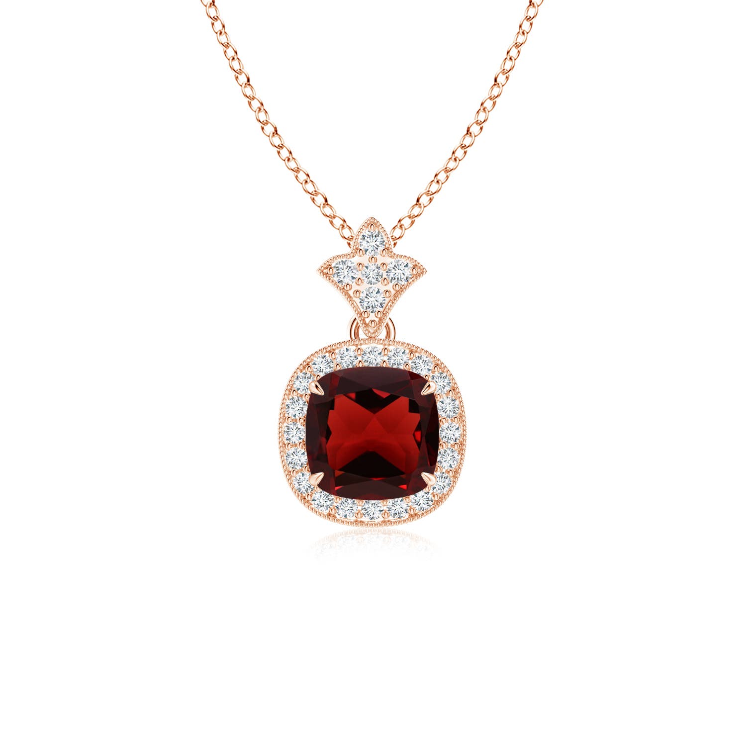 AAA - Garnet / 1.38 CT / 14 KT Rose Gold