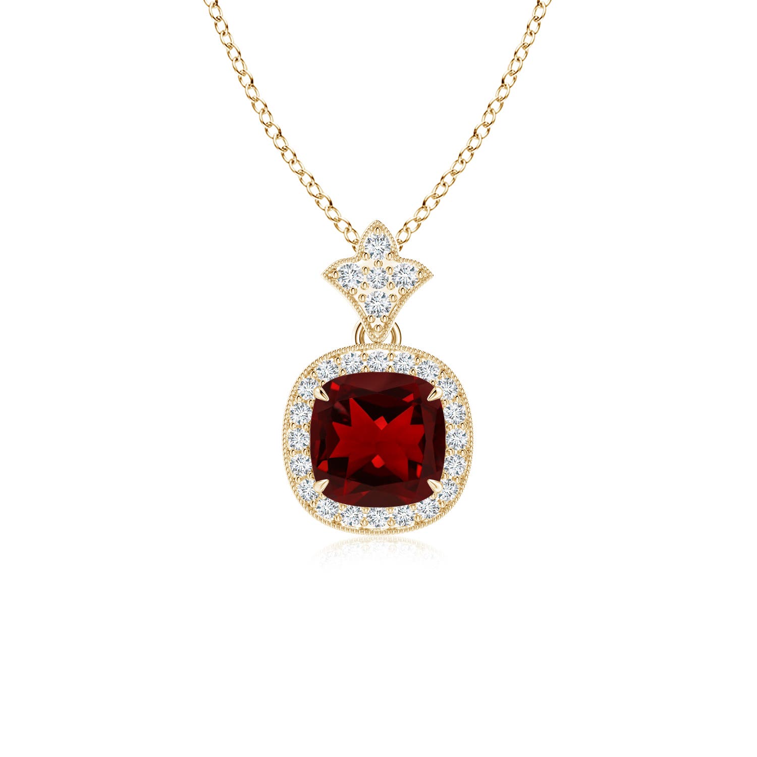 AAAA - Garnet / 1.38 CT / 14 KT Yellow Gold