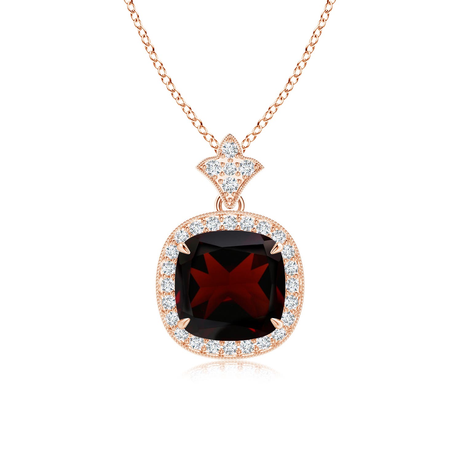 A - Garnet / 2.68 CT / 14 KT Rose Gold