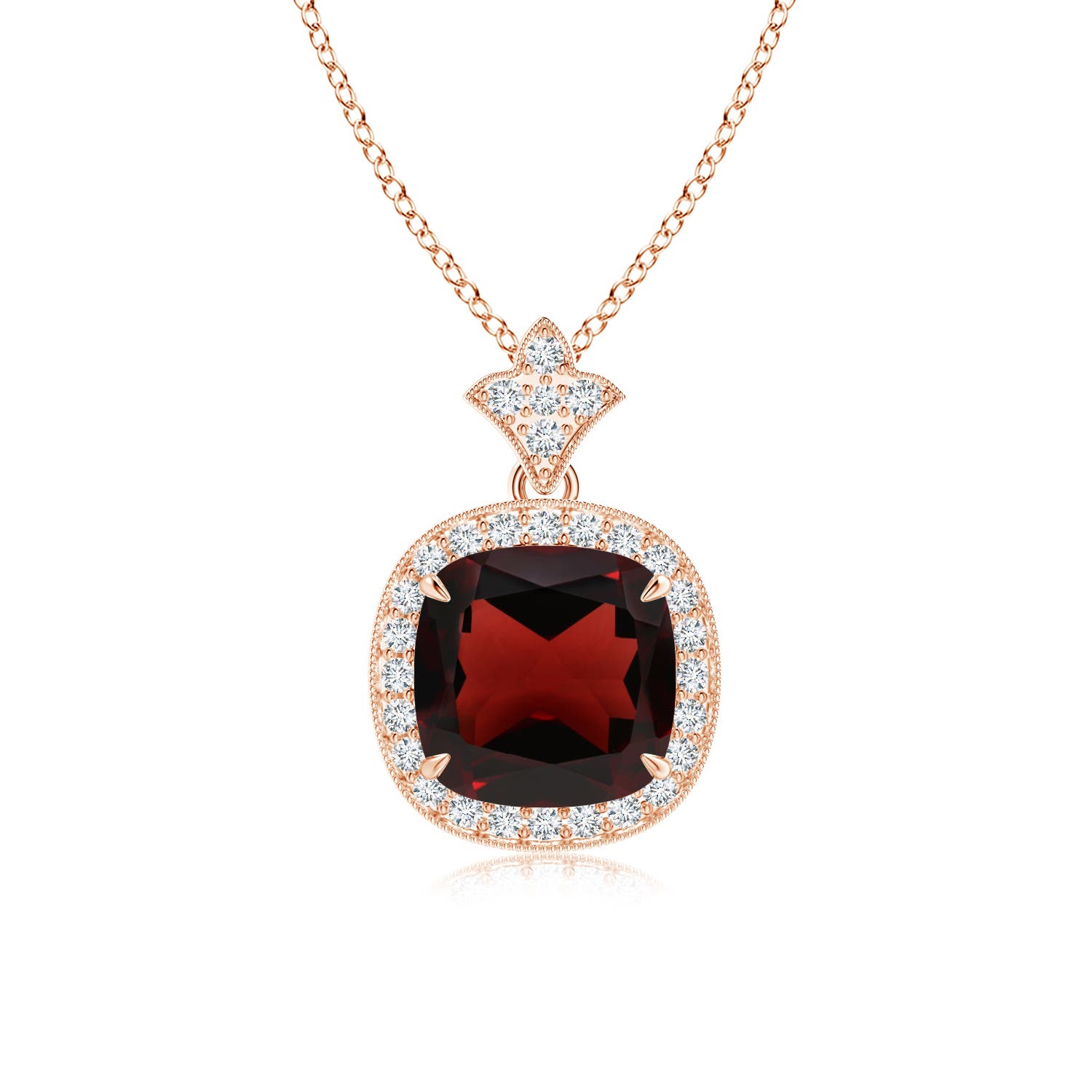 AA - Garnet / 2.68 CT / 14 KT Rose Gold