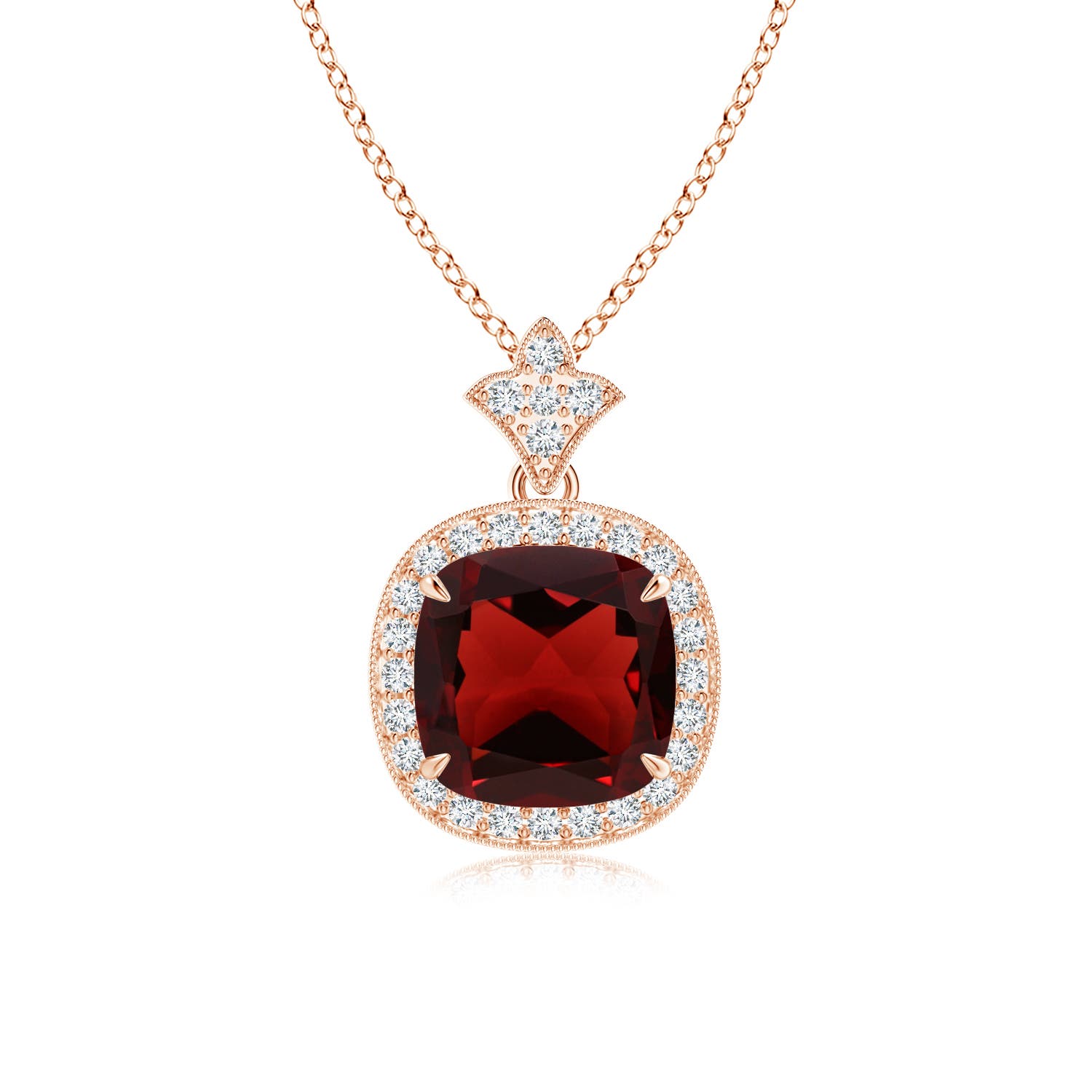 AAA - Garnet / 2.68 CT / 14 KT Rose Gold