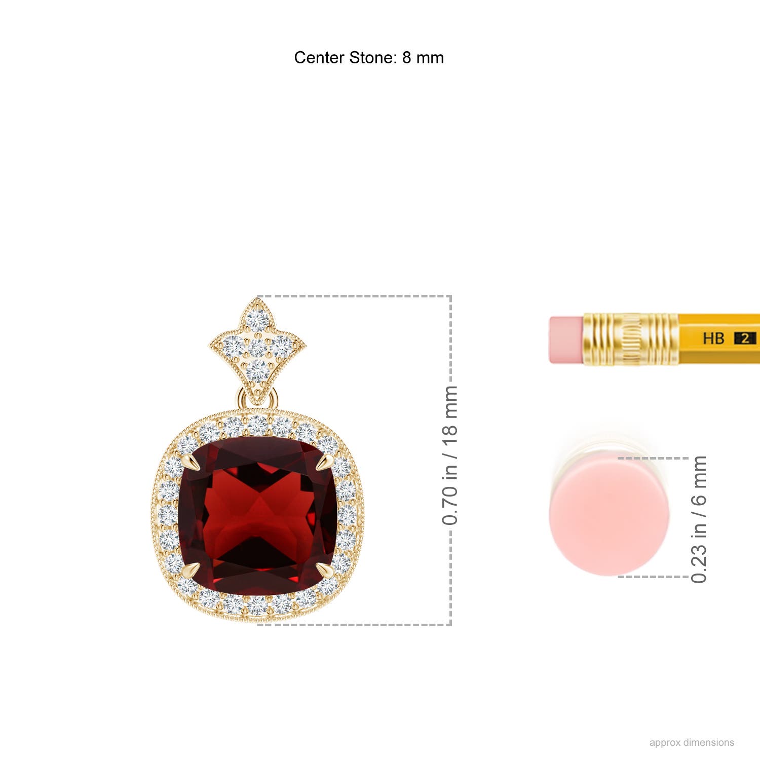 AAA - Garnet / 2.68 CT / 14 KT Yellow Gold