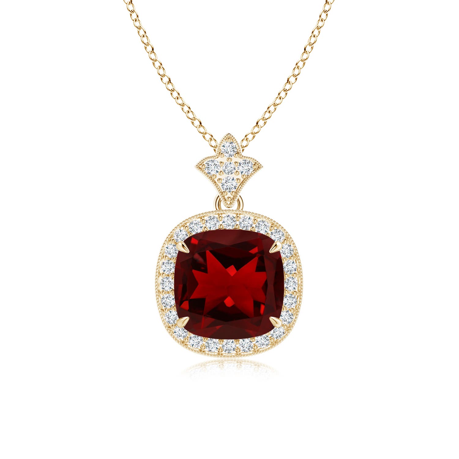 AAAA - Garnet / 2.68 CT / 14 KT Yellow Gold