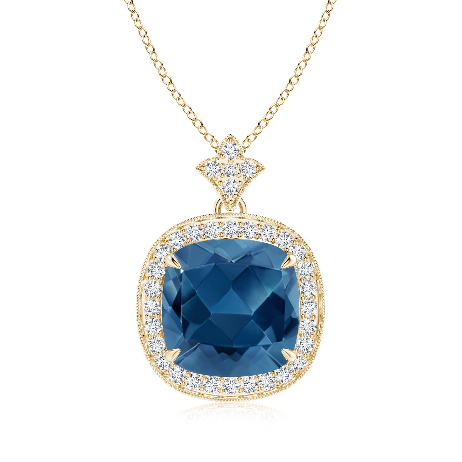 AA - London Blue Topaz / 5.42 CT / 14 KT Yellow Gold