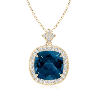 Cushion AAAA London Blue Topaz
