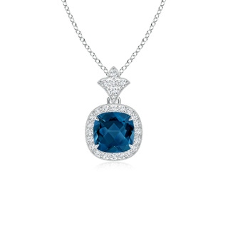 Cushion AAA London Blue Topaz