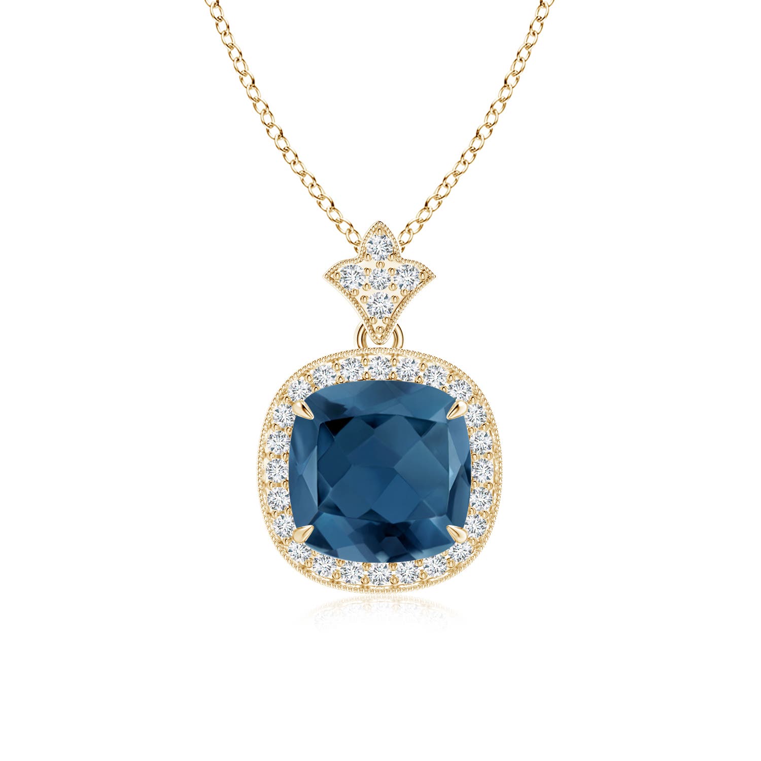 A - London Blue Topaz / 2.68 CT / 14 KT Yellow Gold