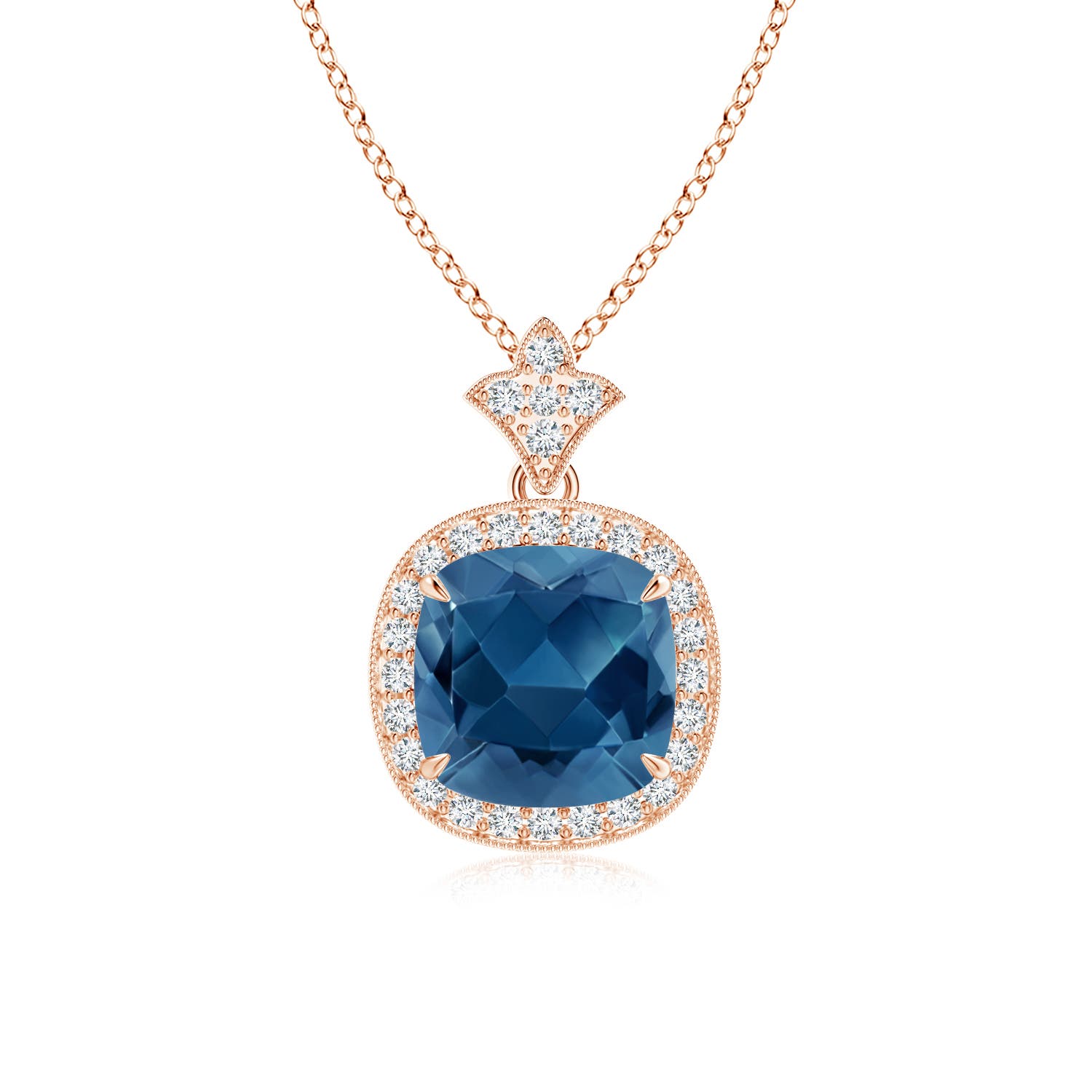 AA - London Blue Topaz / 2.68 CT / 14 KT Rose Gold