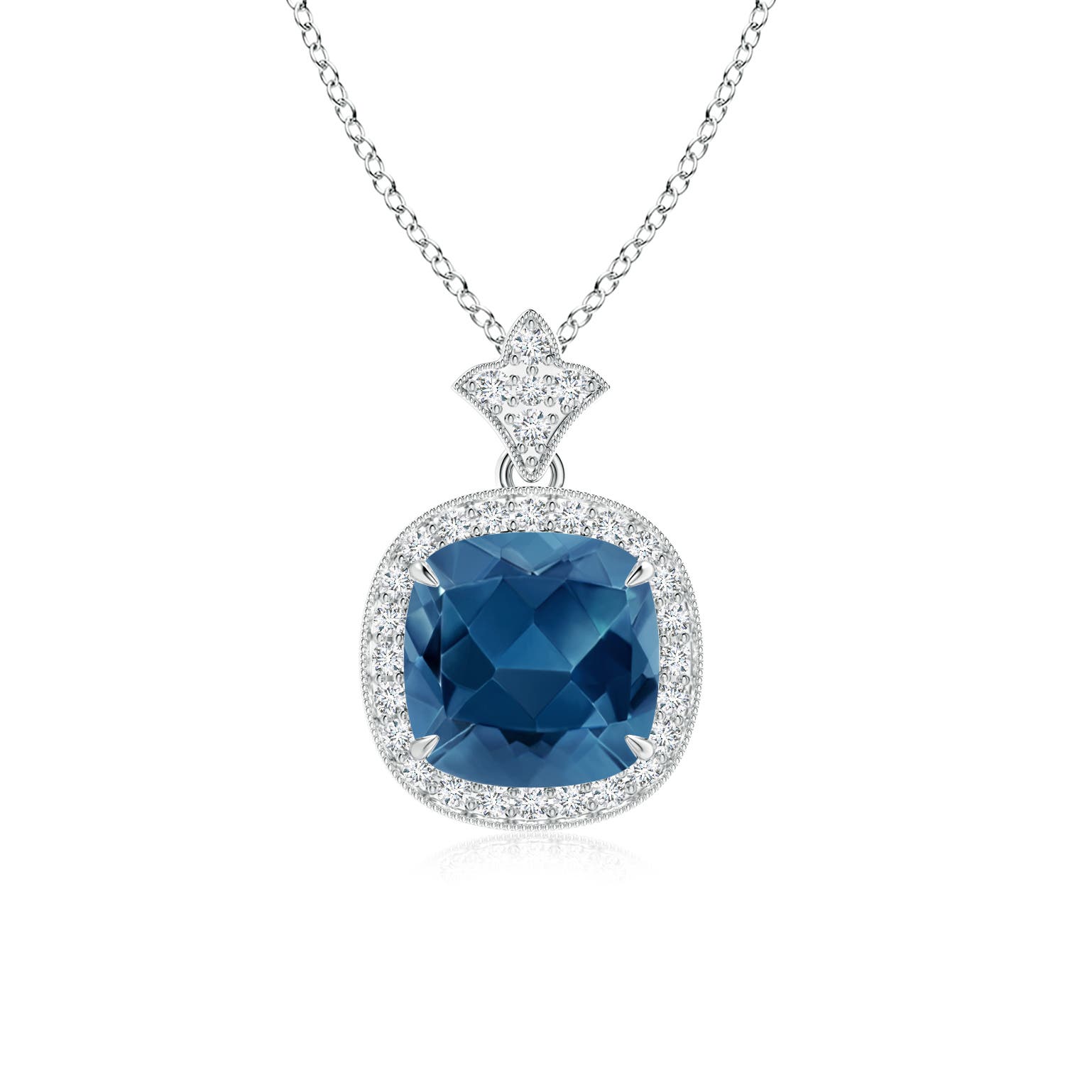 AA - London Blue Topaz / 2.68 CT / 14 KT White Gold