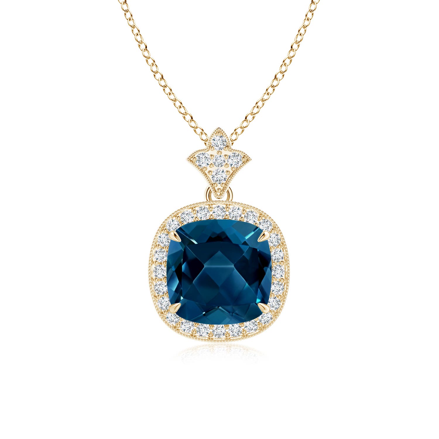 AAAA - London Blue Topaz / 2.68 CT / 14 KT Yellow Gold