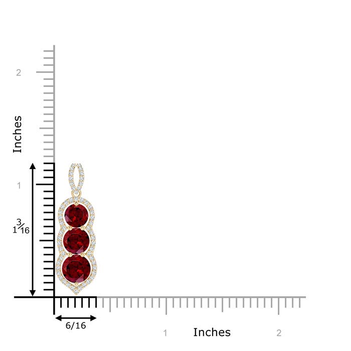 AAA - Garnet / 2.63 CT / 14 KT Yellow Gold