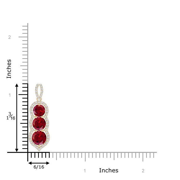 AAAA - Garnet / 2.63 CT / 14 KT Yellow Gold