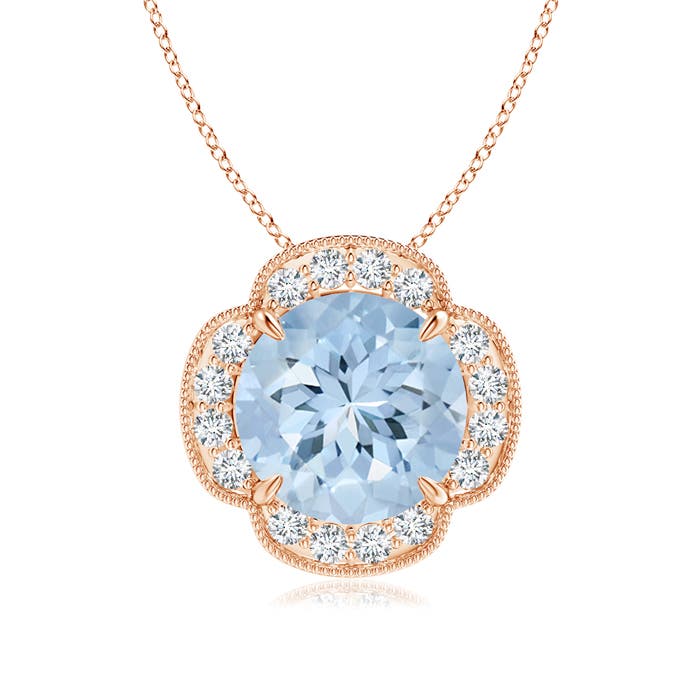 AA - Aquamarine / 3.49 CT / 14 KT Rose Gold