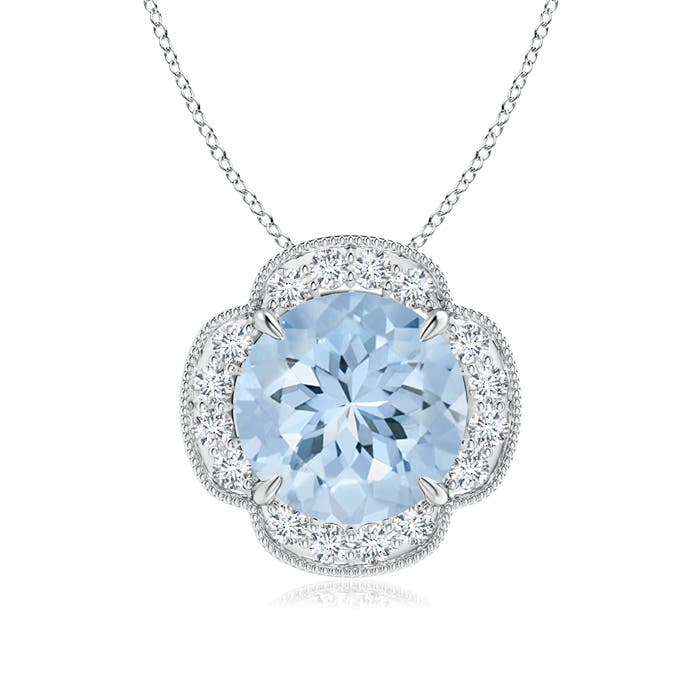 AA - Aquamarine / 3.49 CT / 14 KT White Gold