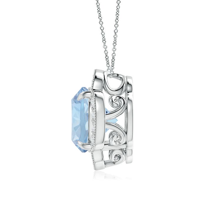 AA - Aquamarine / 3.49 CT / 14 KT White Gold