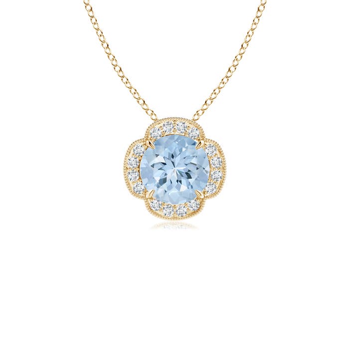 AA - Aquamarine / 0.8 CT / 14 KT Yellow Gold