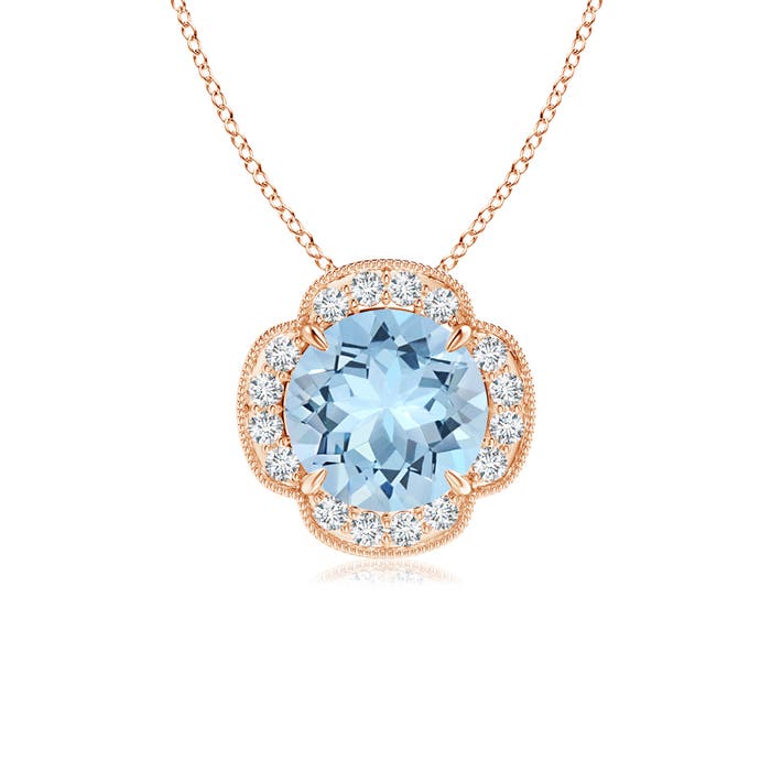 AAA - Aquamarine / 1.76 CT / 14 KT Rose Gold