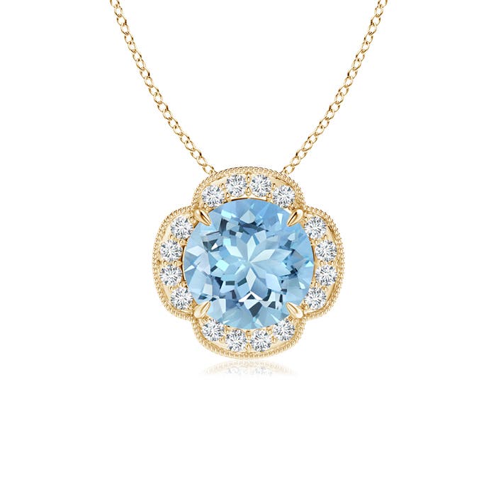 AAAA - Aquamarine / 1.76 CT / 14 KT Yellow Gold