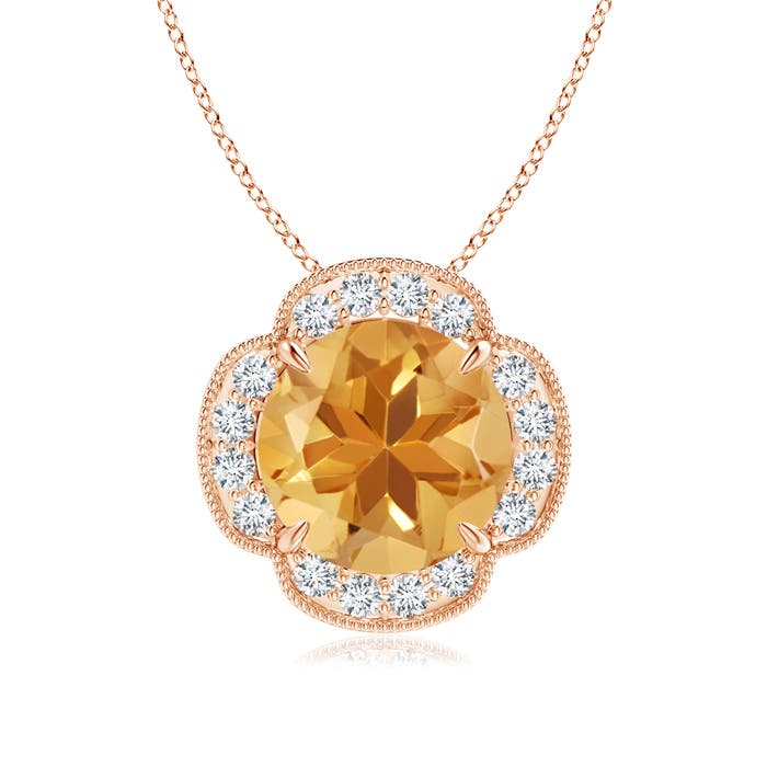 A - Citrine / 3.49 CT / 14 KT Rose Gold