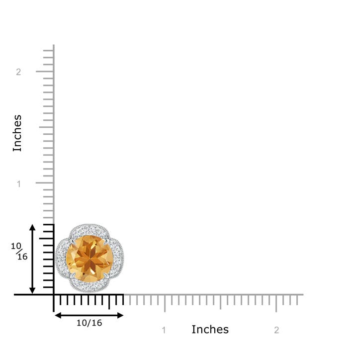 A - Citrine / 3.49 CT / 14 KT White Gold