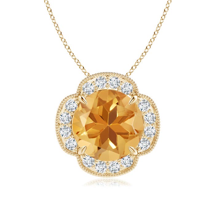 A - Citrine / 3.49 CT / 14 KT Yellow Gold