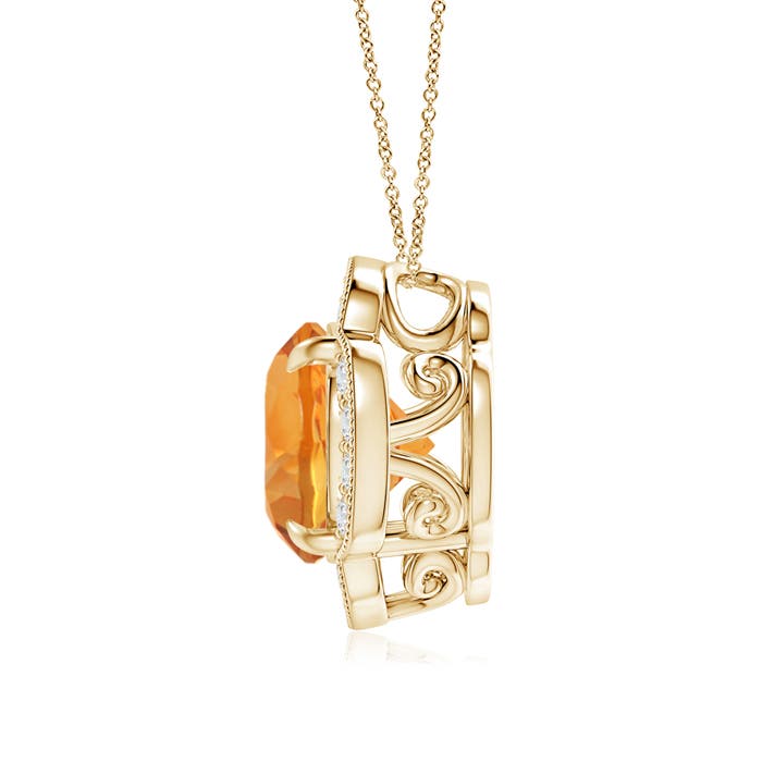 AAA - Citrine / 3.49 CT / 14 KT Yellow Gold