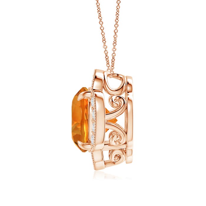 AAAA - Citrine / 3.49 CT / 14 KT Rose Gold