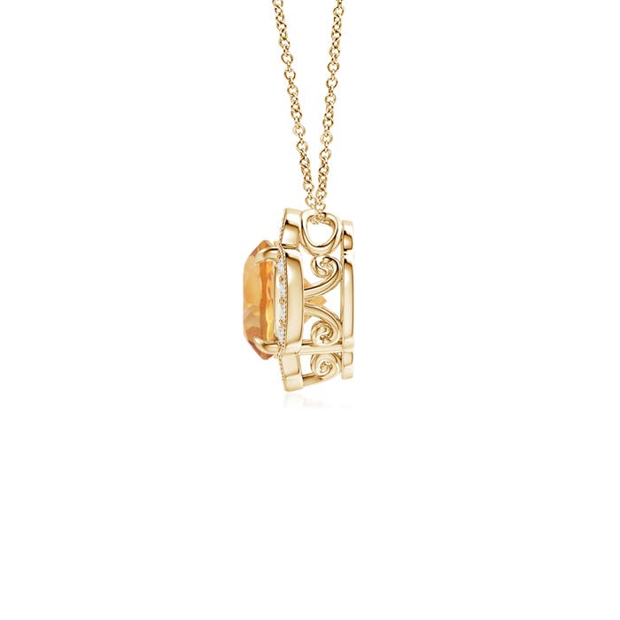 A - Citrine / 0.78 CT / 14 KT Yellow Gold