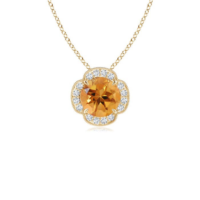 AA - Citrine / 0.78 CT / 14 KT Yellow Gold