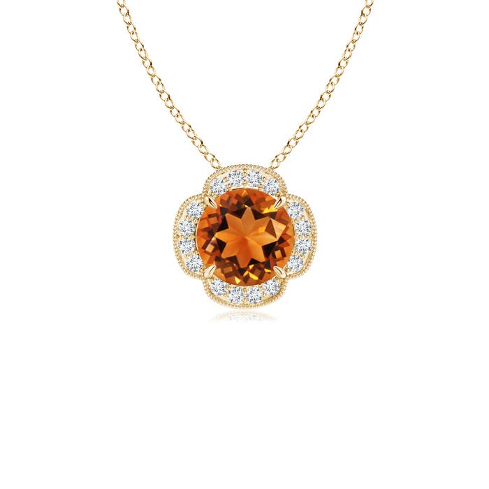 AAAA - Citrine / 0.78 CT / 14 KT Yellow Gold