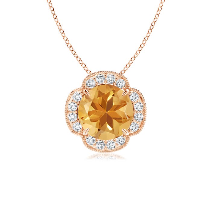 A - Citrine / 1.86 CT / 14 KT Rose Gold