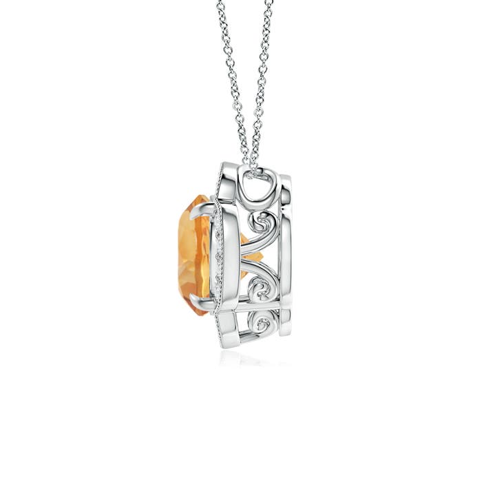 A - Citrine / 1.86 CT / 14 KT White Gold