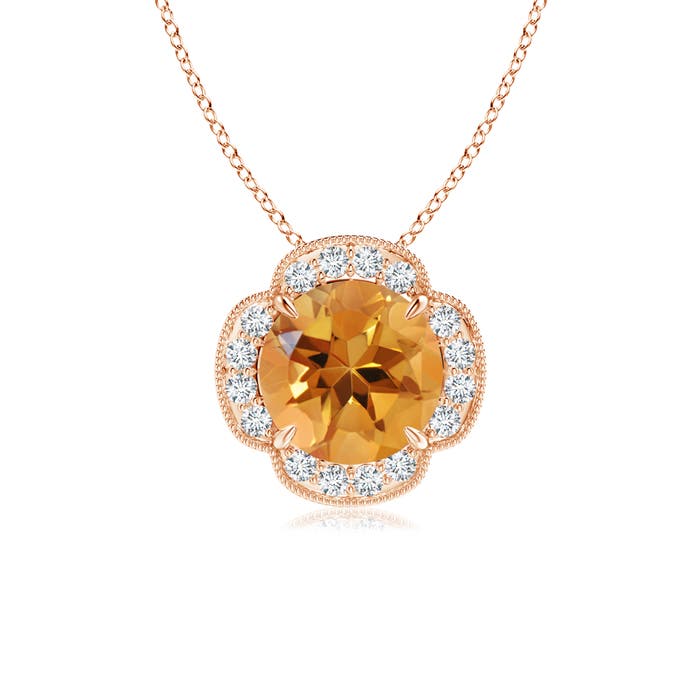 AA - Citrine / 1.86 CT / 14 KT Rose Gold