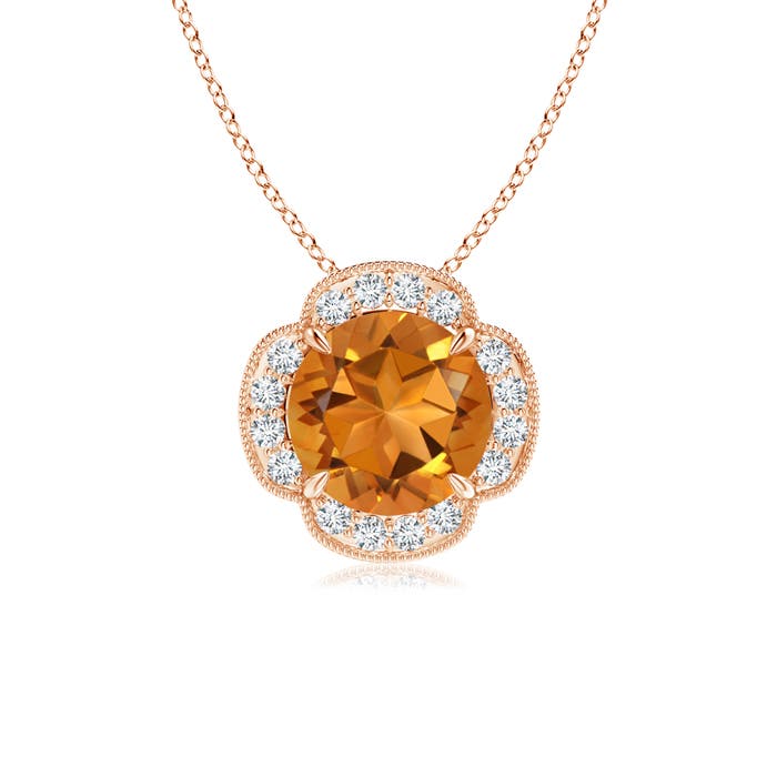 AAA - Citrine / 1.86 CT / 14 KT Rose Gold