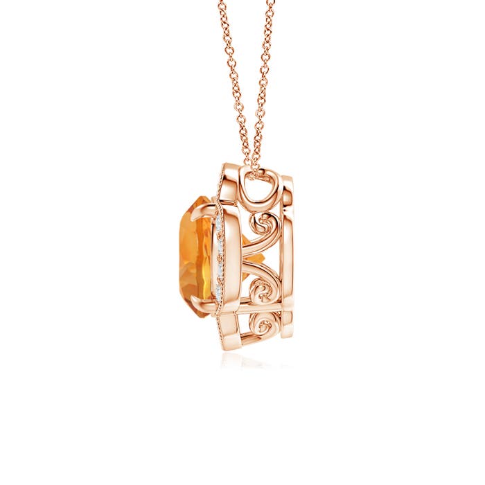 AAA - Citrine / 1.86 CT / 14 KT Rose Gold