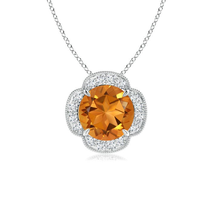 AAA - Citrine / 1.86 CT / 14 KT White Gold