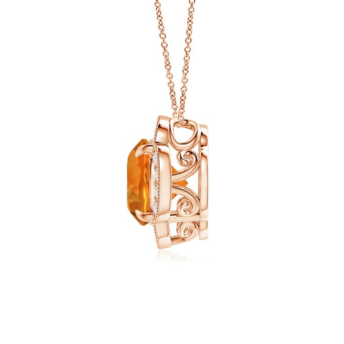 AAAA - Citrine / 1.86 CT / 14 KT Rose Gold