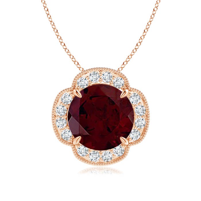 A - Garnet / 4.79 CT / 14 KT Rose Gold